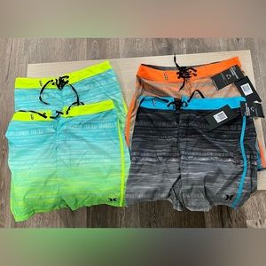 Hurely Nativdad boardshorts 2 NEW with tags and 2 used once! Size 29 M (4 Qty)